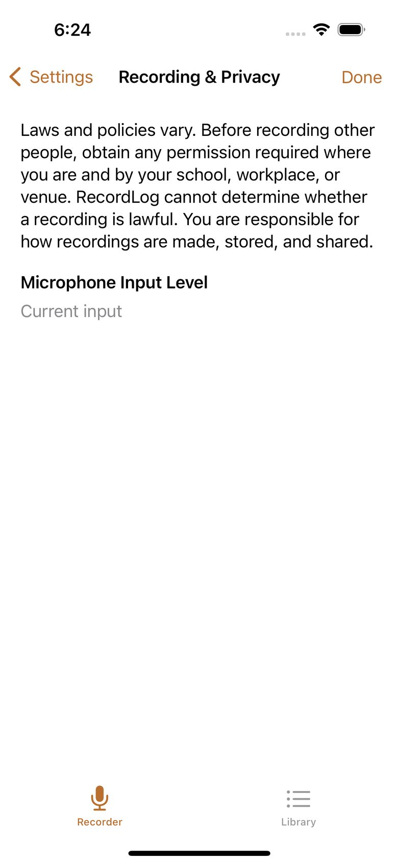 Folders — organize recordings by class, client, or project