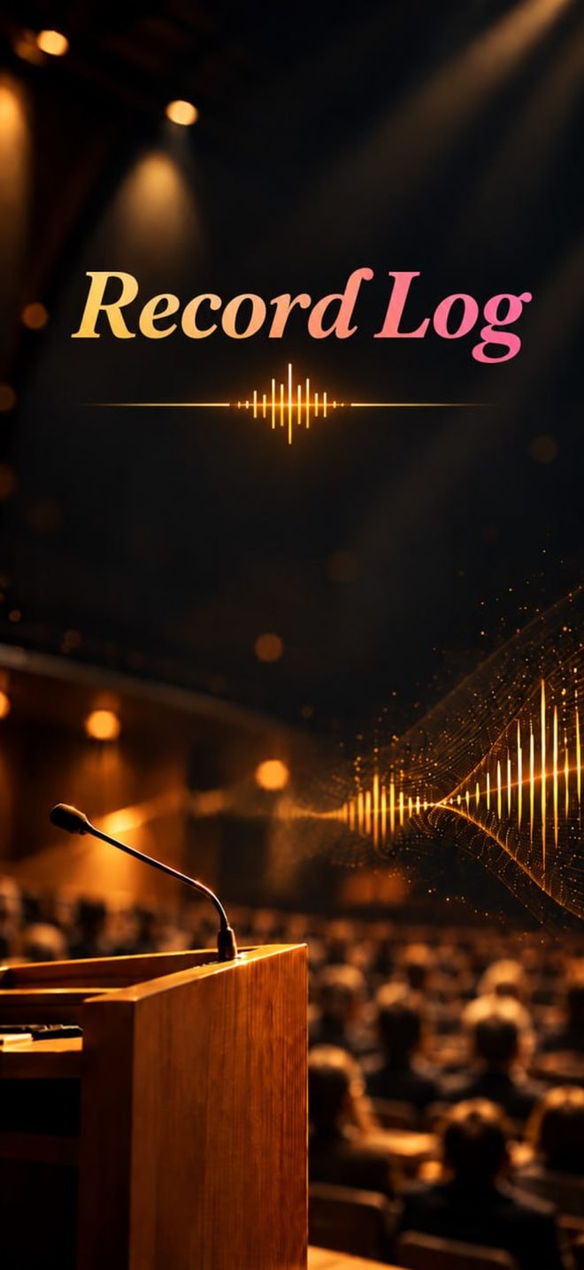 RecordLog launch screen